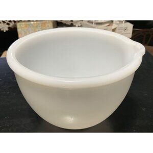 Glasbake Sunbeam Small Mixing Bowl White Milk Glass Stand Mixer Replacement